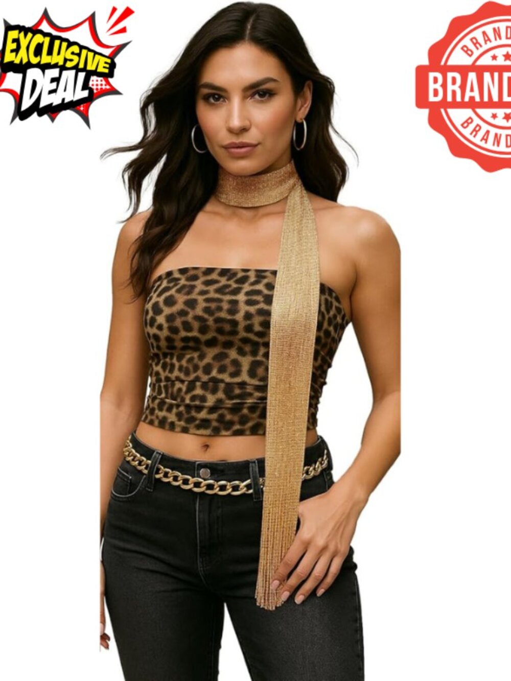 Y2K Sequined Skinny Scarf Lightweight Rave Festival Head Wrap Belt Accessory